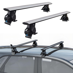 Portapacchi <span class=keywords><strong>Universale</strong></span> per <span class=keywords><strong>Auto</strong></span> in Lega di Alluminio di Alta Qualità con Barre Trasversali - Product Image 1