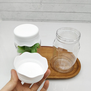 ขวดพลาสติกเกรดอาหารขนาด 450 มล. ดีไซน์เรียบง่าย สำหรับ<span class=keywords><strong>ใส่</strong></span>ขนม เครื่องปรุง น้ำตาล ถั่ว และเมล็ดกาแฟ - Product Image 2