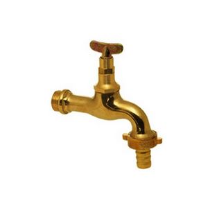 Robinet de jardin allemand robuste en caoutchouc avec support amovible et clé 1/2 pouce, en PVC moderne pour extérieur, robinet en laiton pour lavabo - Product Image 1