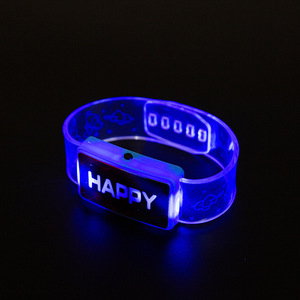 กำไลข้อมือเรืองแสง LED ของ MADESHINE พร้อมโลโก้สั่งทำพิเศษ สำหรับงานปาร์ตี้ฉลองปีใหม่ ของชำร่วยงานปาร์ตี้  สำหรับวันฮาโลวีน - Product Image 3
