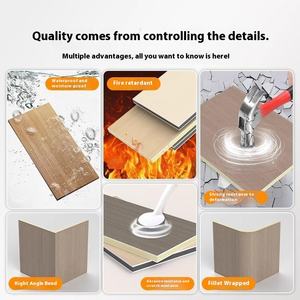 Vente chaude Panneaux muraux d'hôtel modernes imperméables et insonorisants en placage de bois de charbon de bambou pour la chambre à coucher, le salon, l'intérieur - Product Image 2