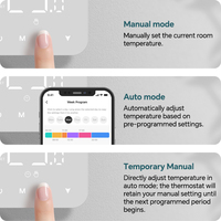 Termostato Digital Inalámbrico RF con Pantalla LCD Beok BOT-R3X para Sistema de Calefacción por Suelo Radiante