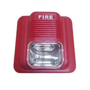 Sirène d'alarme incendie avec gyrophare IP ABS 24V <span class=keywords><strong>rouge</strong></span> à fixation murale pour système de sécurité domestique avec <span class=keywords><strong>alerte</strong></span> à décibels élevés - Product Image 2
