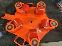 Chariot de transport de marchandises robuste TOYO-INTL de type RS-C à 360 degrés, chariot à roulettes, chariot de transport de marchandises de 12 tonnes