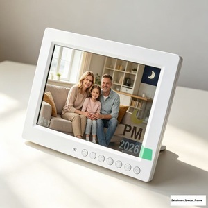 Reloj Electrónico Digital Personalizable <span class=keywords><strong>de</strong></span> 8 Pulgadas, Marco <span class=keywords><strong>de</strong></span> Fotos, Reproductor <span class=keywords><strong>de</strong></span> Video <span class=keywords><strong>MP4</strong></span>/AVI, Reproductor <span class=keywords><strong>de</strong></span> Audio MP3, Resolución 800x600, Plástico ABS - Product Image 4