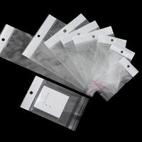 Sacs thermorétractables transparents à double couche autocollants en OPP, 100 pièces/sac, 5x10cm-8x27cm, recyclables, pour boucles d'oreilles, bijoux, lunettes, colliers