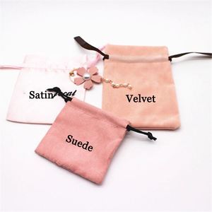Sac en flanelle de velours recyclable personnalisé pour parfums, perruques, cadeaux, emballage, petites pochettes à cordon en daim pour bijoux - Product Image 6
