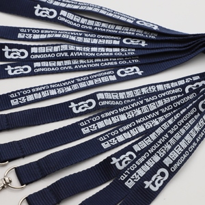 Custom Boeing Lanyard Double Hook Silk Screen Polyester Lanyard Airbus Staff <b>ID</b> <b>Holder</b> Lanyard - Product Image 3