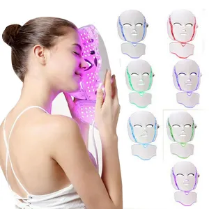 2022 lifting Led masques faciaux thérapie par la lumière rouge PDT thérapie de beauté 7 couleurs masque LED