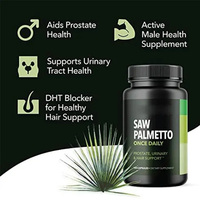 Prix usine Saw Palmetto Pilules Supplément à base de plantes pour hommes Santé de la prostate Supplément capillaire Santé urinaire