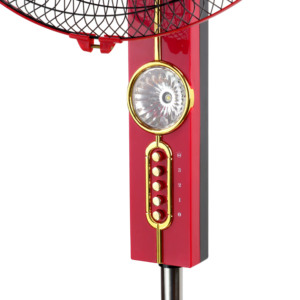 Ventilador de pie solar y LED clásico de 16 \ ", 12V CC, recargable con control remoto para uso doméstico en exteriores, oficina, Material plástico - Product Image 4