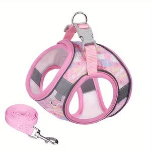 Set Pettorina e Guinzaglio per Cani, Traspirante in Rete, Regolabile, Riflettente, per Cani di Piccola e Media Taglia - Product Image 4