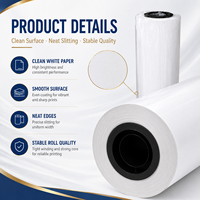 Papier de sublimation à séchage rapide en rouleau, directement de l'usine, 29-100 g/m², pour l'impression par transfert thermique sur textile polyester