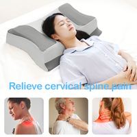 Oreiller oblong personnalisé avec logo/couleur/design, confortable pour dormir, orthopédique, en mousse à mémoire de forme, pour le voyage, soulageant les douleurs cervicales, marin, solide, gonflable