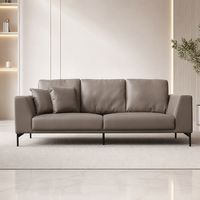 Ensemble de canapés sectionnels modernes en cuir PU YUANCHANG, pieds en acier inoxydable, éponge haute densité, confortables, meubles de salon