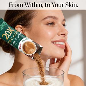 กาแฟ<span class=keywords><strong>ส</strong></span>ำเร็จรูปอ๊อกซิน ไล 20X คอลลาเจน <span class=keywords><strong>ส</strong></span>ลิมมิ่ง <span class=keywords><strong>รส</strong></span><span class=keywords><strong>ช็อกโกแลต</strong></span>มellow ได้รับการรับรองฮาลาล เกรดพรีเมียม 120 กรัม - Product Image 1