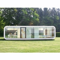 Maison préfabriquée moderne en acier, extensible, de type conteneur, luxueuse, portable, avec chambre à coucher, personnalisable pour une utilisation en extérieur