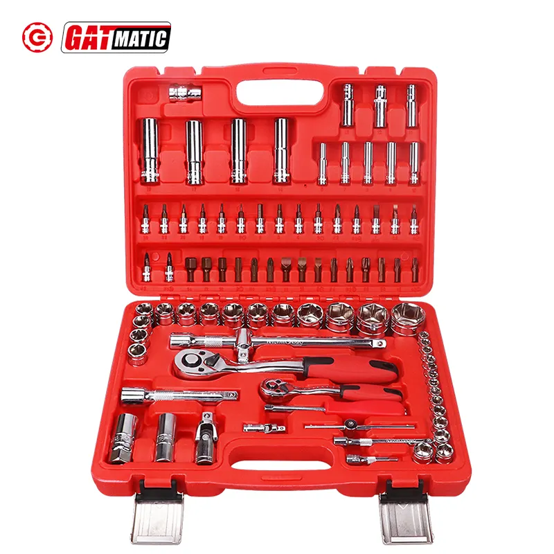 Professional 1/4 Inch Drive Universal Joint Tools Set Box Mechanic Ratchet Wrench And Durable Mecanic Tools