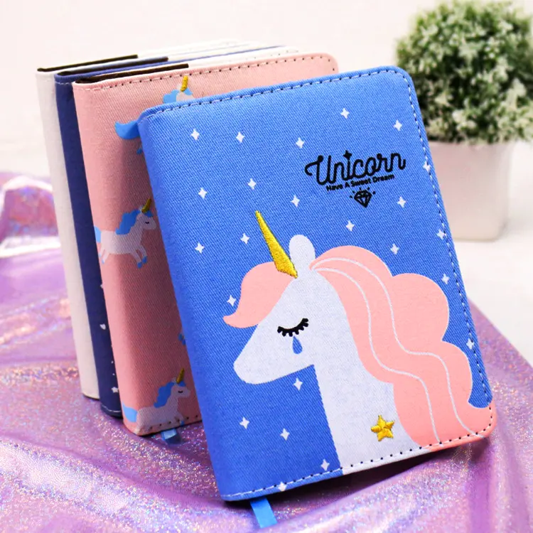 customized korean fabric cover libretas writing budget planner notebook with logo