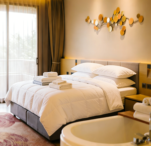 Ensemble de meubles de <span class=keywords><strong>chambre</strong></span> <span class=keywords><strong>d</strong></span>'hôtel sur mesure haut de gamme et tendance pour les chambres <span class=keywords><strong>d</strong></span>'hôtes de complexe hôtelier - Product Image 1