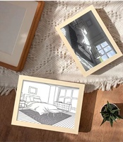 Peinture murale LED 3D en acrylique, style impressionniste, nature morte, éclairage réglable, support en toile écologique, alimentation USB
