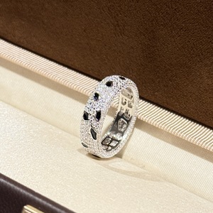 Anillo de Plata S925, Anillo con Estampado de Leopardo, Diamante de Moda, Hecho a Medida <span class=keywords><strong>para</strong></span> Parejas que se Casan - Product Image 3