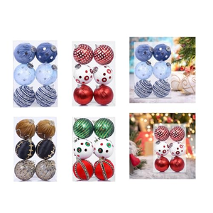 Boules de Noël de haute qualité 8 cm, ornements de Noël en verre rose, planètes de l'univers, vente en gros personnalisée pour les fêtes - Product Image 5