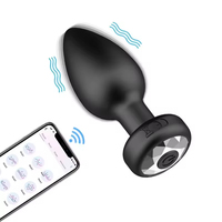 Plug anal sans fil télécommandé avec 10 fréquences de vibration, en silicone, jouet sexuel SM pour femmes