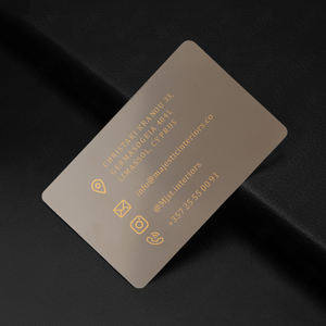 Nouvel Arrivage Cadeau d'Affaires Carte Métallique en Acier Inoxydable Matériel pour Carte de Crédit Carte de Membre Vierge en Métal avec Puce - Product Image 5