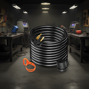 Cable de extensión para soldador de 25 pies, 40 amperios, calibre 8, conector Nema 6-50, cable de goma para soldadura MIG, TIG y plasma. - Product Image 2