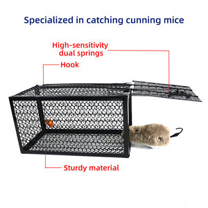 Piège à animaux en métal écologique pour rats, ratons laveurs et plus encore - Étanche et portable pour la lutte antiparasitaire en extérieur - Product Image 4