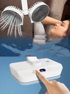 Ventilador Portátil Multifunción de Doble Cabezal con Oscilación, Pantalla Digital de Alta Definición Ajustable y Luces Nocturnas - Product Image 6