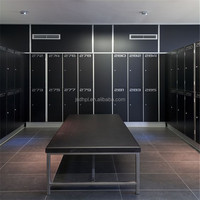 Casier Brikley HPL imperméable, écologique, compact, en stratifié, armoires pour employés, combinaison de clés, forme en L, design de salle de sport, prix d'usine