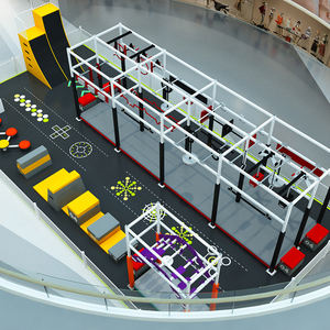 Ninja Warrrior gonflable personnalisé guerrier Ninja parcours à obstacles <span class=keywords><strong>trampoline</strong></span> Parkour pour enfants - Product Image 4