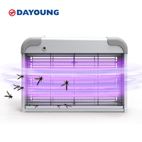 Tube UV LED Ballast électronique piège à moustiques attrape-mouches ABS lampes électriques anti-insectes anti-insectes solide