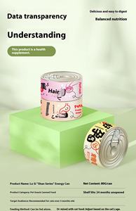 Comida Úmida Nutritiva e Hidratante para Gatos, Snacks para Filhotes, Caixa Completa de Sopa Enlatada com Material de Carne para Peixe - Product Image 4