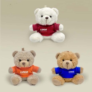 Portachiavi Orsetto di Peluche con Vestiti <span class=keywords><strong>Colorati</strong></span>, Regalo Promozionale, Stampa Logo Personalizzata, Imbottitura in Cotone PP, Accessorio - Product Image 5