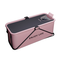 Baignoire froide gonflable portable sans installation, pliable et personnalisable pour adultes, pour la récupération, le bain de glace et comme bain à remous
