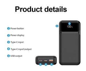 Sạc dự phòng di động siêu tốc Ugreen 2 trong 1, pin Lithium-ion trắng đen, dung lượng 10000mAh, dùng cho điện thoại - Product Image 4