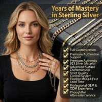 Colliers à maillons fins en argent sterling 925, bijoux en or 14K 18K, chaînes Figaro, torsadées, trombones, cubaines, à maillons plats, de 0,5μm à 2,5μm