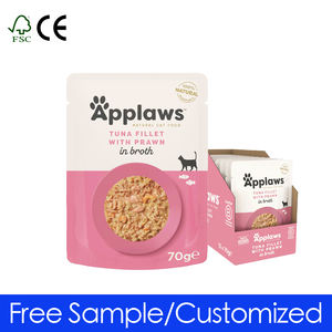 Bolsas de Pie Impresas Personalizadas para Envasado de Alimentos para Mascotas, Perros y Gatos, con Cierre, Corte Troquelado, Bolsa de Mylar Ecológica - Product Image 1