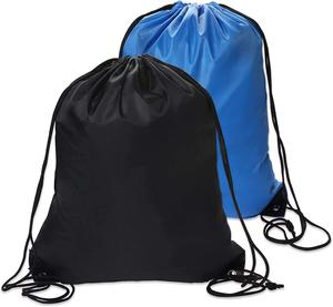 Sac à cordon en polyester 210D imprimé sur mesure Sportpack de logo étanche pour promotion - Product Image 4