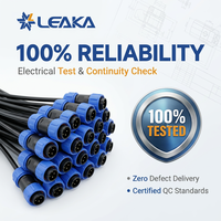 Câble de connecteur circulaire pour faisceau de câbles industriels personnalisé LEAKA, compatible avec les marques standard mondiales pour les systèmes d'automatisation