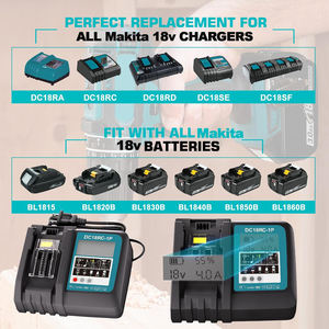 <span class=keywords><strong>Chargeur</strong></span> de Remplacement 18V 3.0A pour <span class=keywords><strong>Chargeur</strong></span> de Batterie <span class=keywords><strong>MaKita</strong></span> Batteries Lithium-Ion BL1850 BL1840 <span class=keywords><strong>BL1830</strong></span> <span class=keywords><strong>Chargeur</strong></span> de Batterie pour Outil de Perçage - Product Image 4