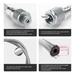 <span class=keywords><strong>Tuyau</strong></span> de réservoir de <span class=keywords><strong>gaz</strong></span> Campingmoon, adaptateur de <span class=keywords><strong>gaz</strong></span> <span class=keywords><strong>butane</strong></span> en alliage d'aluminium pour extérieur, rallonge de <span class=keywords><strong>tuyau</strong></span> de cuisinière à <span class=keywords><strong>gaz</strong></span> avec valve - Product Image 5