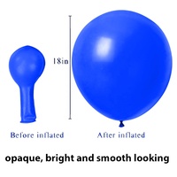 Ballons en latex ronds épais et durables de 18 pouces pour la fête, vente en gros, pour anniversaire, mariage, fête de remise de diplôme