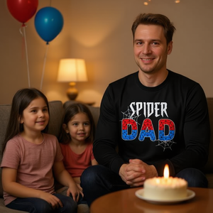 T-shirt à manches longues Spider Dad pour la fête des pères, cadeau d'anniversaire - Product Image 1