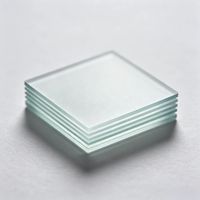 Plaque de verre carrée AG anti-reflet 11*11*1mm, verre optique mat gravé pour échantillons et petits écrans personnalisés