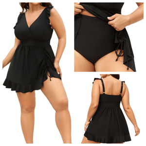 Traje <span class=keywords><strong>de</strong></span> <span class=keywords><strong>baño</strong></span> <span class=keywords><strong>de</strong></span> una pieza <span class=keywords><strong>para</strong></span> <span class=keywords><strong>mujer</strong></span> <span class=keywords><strong>de</strong></span> gama alta con Falda cruzada con volantes <span class=keywords><strong>Tankini</strong></span> Plus Style Traje <span class=keywords><strong>de</strong></span> <span class=keywords><strong>baño</strong></span> <span class=keywords><strong>de</strong></span> verano <span class=keywords><strong>para</strong></span> mujeres gordas - Product Image 1