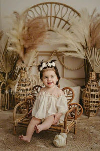 Cuna de bebé de ratán natural hecha a mano con colchón | Cuna tejida a mano ecológica para recién nacido - Product Image 4